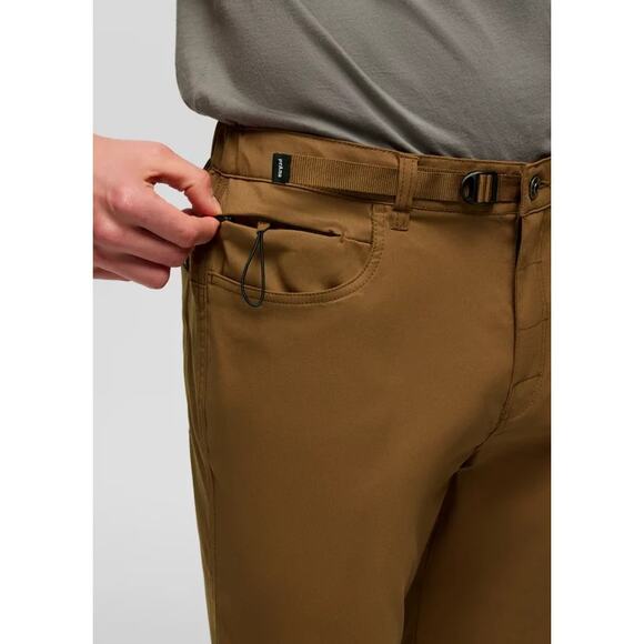 PRANA Men's Stretch Zio Top-Out Pants XXL Brown Sepia Straight Leg Hiking NWT - Picture 2 of 12